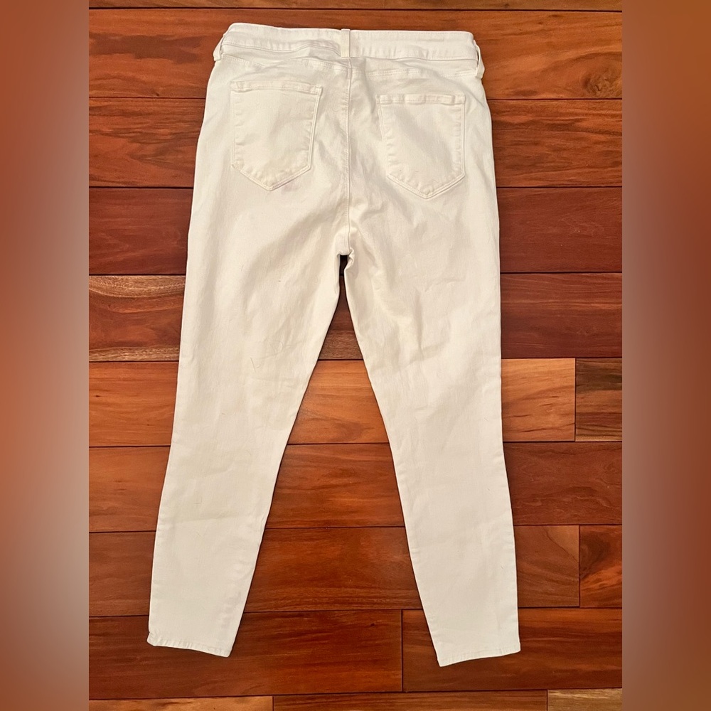 L'AGENCE Margot Skinny Jeans in Blanc‎ - Picture 9 of 10